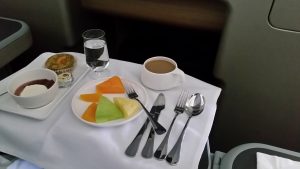 Qantas Business meal Domestic Syd Per