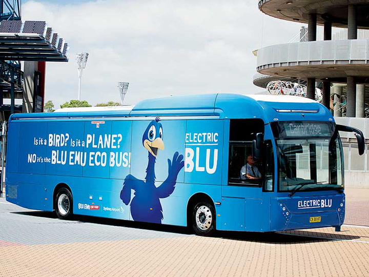 Sydney Airport Blue Emu Car Park Bus